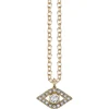 Gold & Diamond Extra Large Bezel Eye Charm