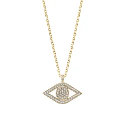 Gold & Diamond Extra Large Eye Charm