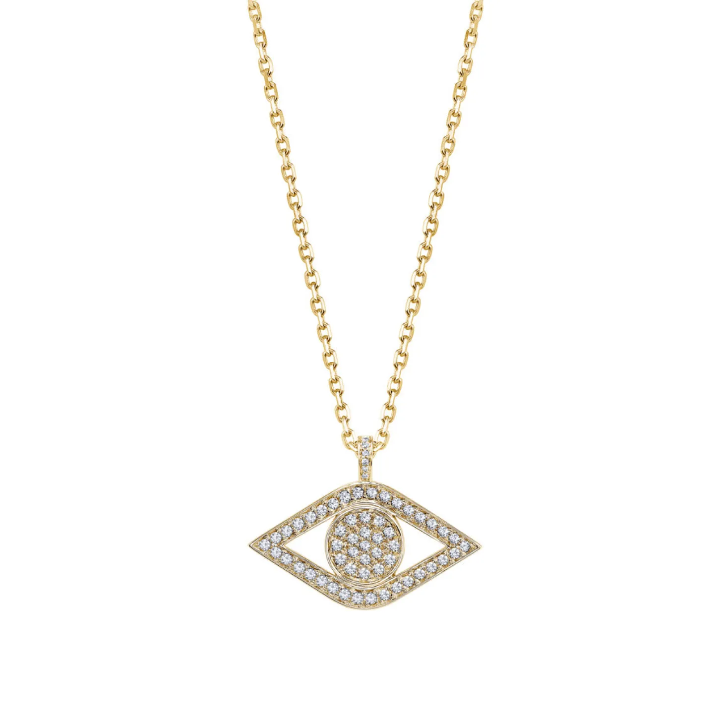 Gold & Diamond Extra Large Eye Charm