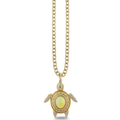 Gold & Diamond Extra Large Turtle Charm