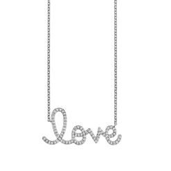 Gold & Diamond Extra Large Love Necklace