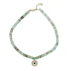 Gold & Diamond Eye Aquaprase Anklet
