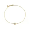 Gold & Diamond Eye Bracelet