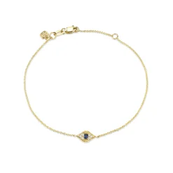 Gold & Diamond Eye Bracelet