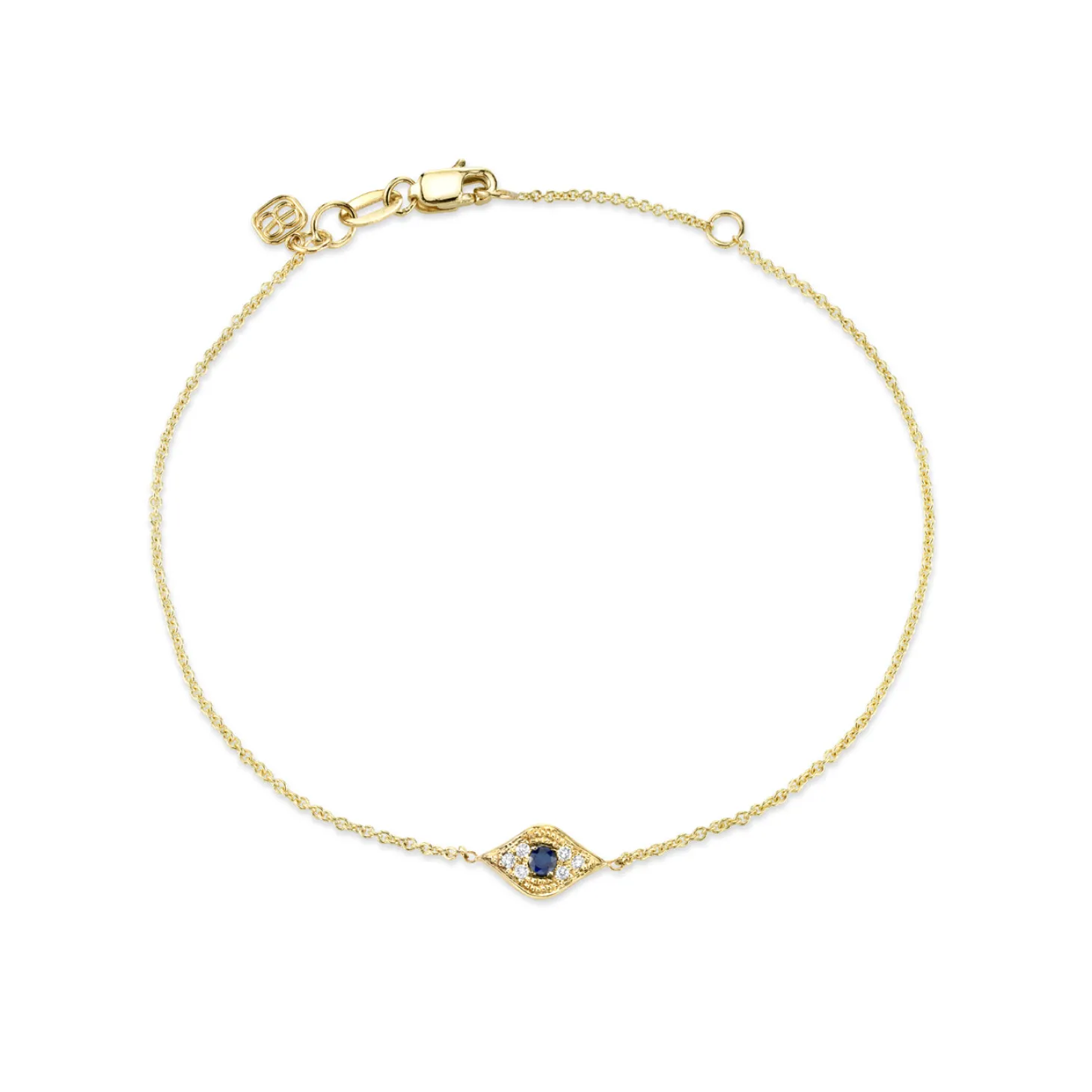 Gold & Diamond Eye Bracelet
