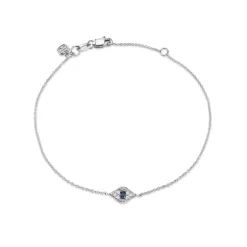 Gold & Diamond Eye Bracelet