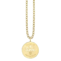 Gold & Diamond Eye Coin Charm