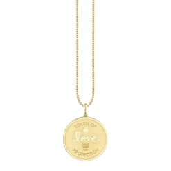 Gold & Diamond Eye Coin Charm