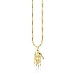 Gold & Diamond Eye Hand Charm