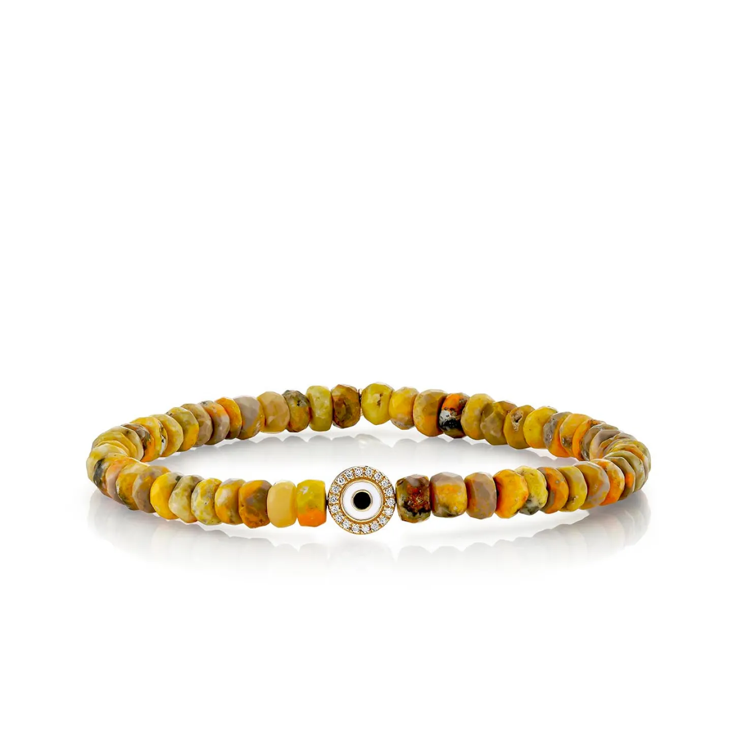 Gold & Diamond Eye on Bumble Bee Jasper