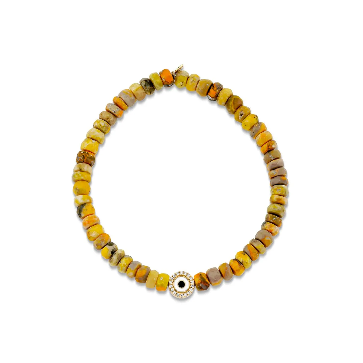 Gold & Diamond Eye on Bumble Bee Jasper