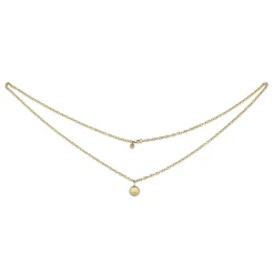 Gold & Diamond Eye Rays Coin Belly Chain