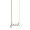 Gold & Diamond Faith Necklace
