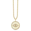 Gold & Diamond Fishnet Eye Pendant