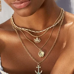 Gold & Diamond Flower Compass Charm