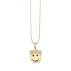 Gold & Diamond Flower Power Happy Face Charm