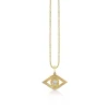Gold & Diamond Fluted Eye Charm