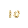 Gold & Diamond Fluted Huggies