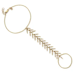 Gold & Diamond Fringe Princess Bracelet