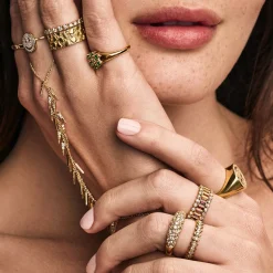 Gold & Diamond Fringe Princess Bracelet