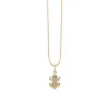 Gold & Diamond Frog Charm