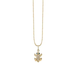 Gold & Diamond Frog Charm