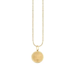 Gold & Diamond Gemini Zodiac Medallion
