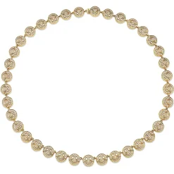 Gold & Diamond Happy Face Eternity Necklace