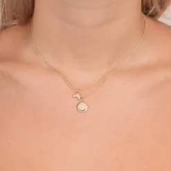 Gold & Diamond Happy Face Charm