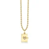 Gold & Diamond Heart Locket Charm