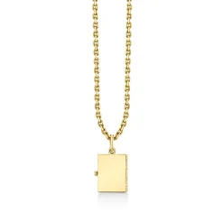 Gold & Diamond Heart Locket Charm