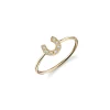 Gold & Diamond Horseshoe Ring