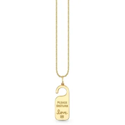 Gold & Diamond Hotel Door Tag Charm