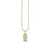 Gold & Diamond Hourglass Charm