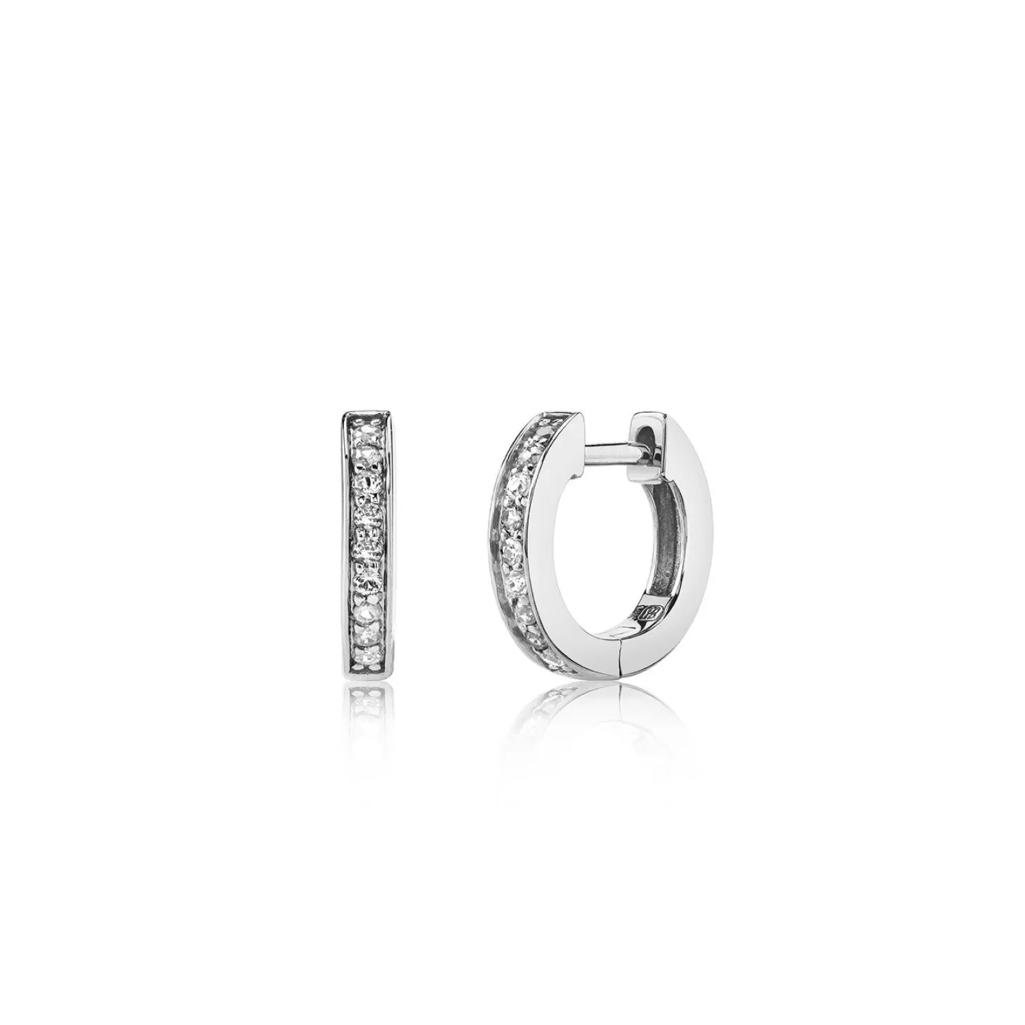 Gold & Diamond Huggie Hoops
