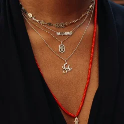 Gold & Diamond Icon Bar Necklace