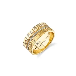 Gold & Diamond Icon  Ring