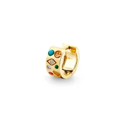 Gold & Diamond Iconography Huggie
