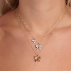 Gold & Diamond Icons Bow Charm
