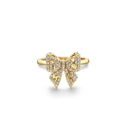 Gold & Diamond Icons Bow Ring