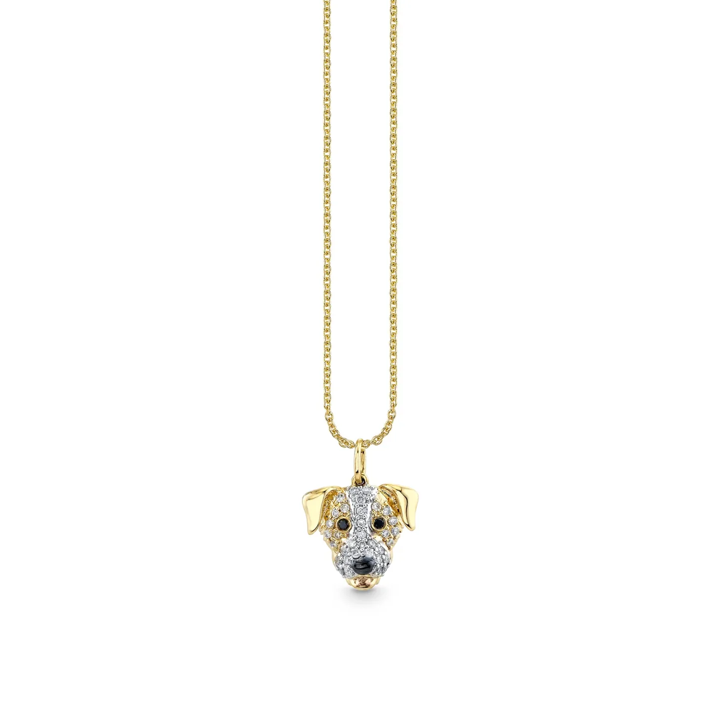 Gold & Diamond Jack Russell Charm