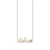 Gold & Diamond Large Aloha Plumeria Necklace