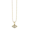 Gold & Diamond Large Bezel Eye Charm