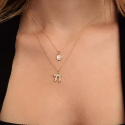 Gold & Diamond Large Chai Charm