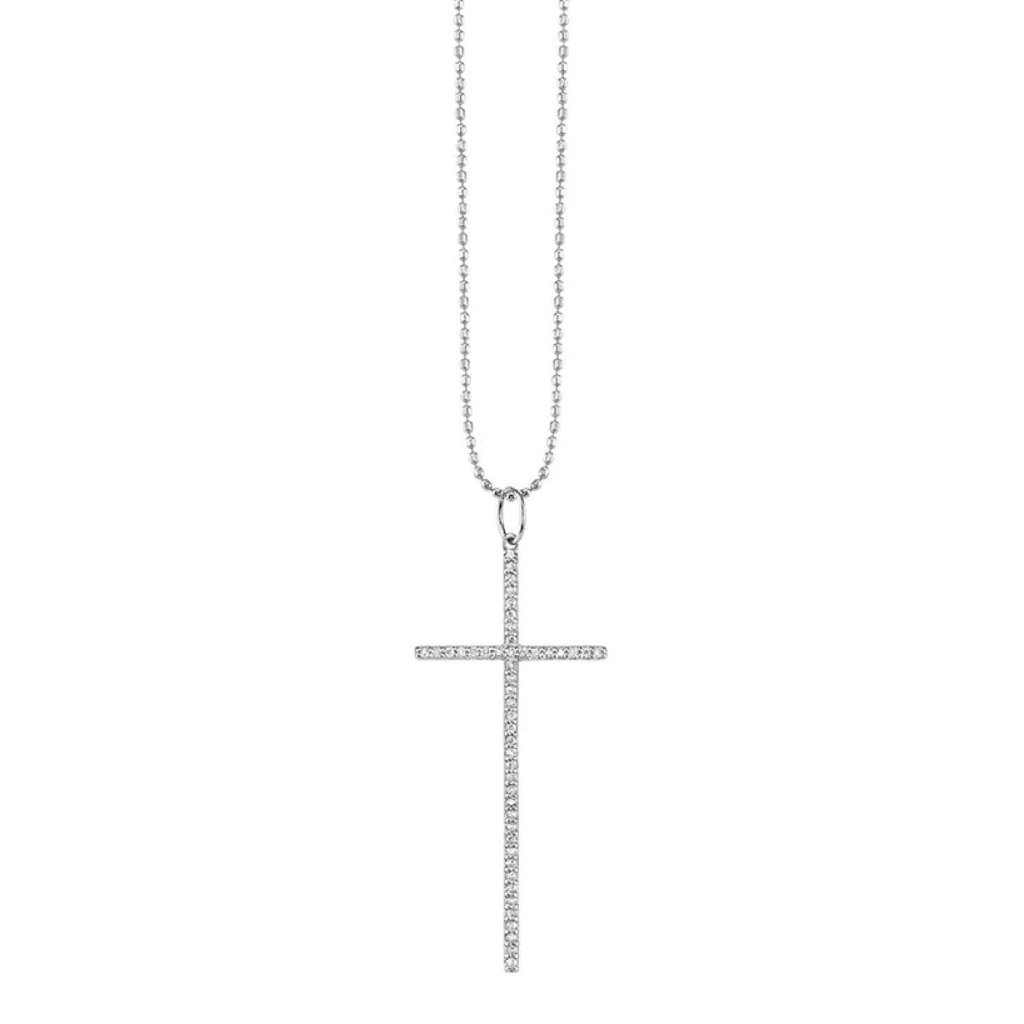 Gold & Diamond Large Cross Charm