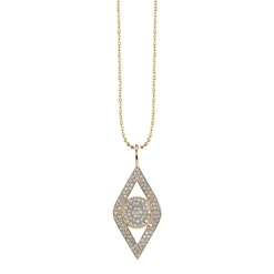 Gold & Diamond Large Eye Charm