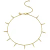 Gold & Diamond Large Fringe Anklet