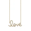 Gold & Diamond Large Love Necklace