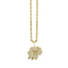 Gold & Diamond Large Magnolia Charm