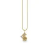 Gold & Diamond Large Marquise Eye Rose Charm